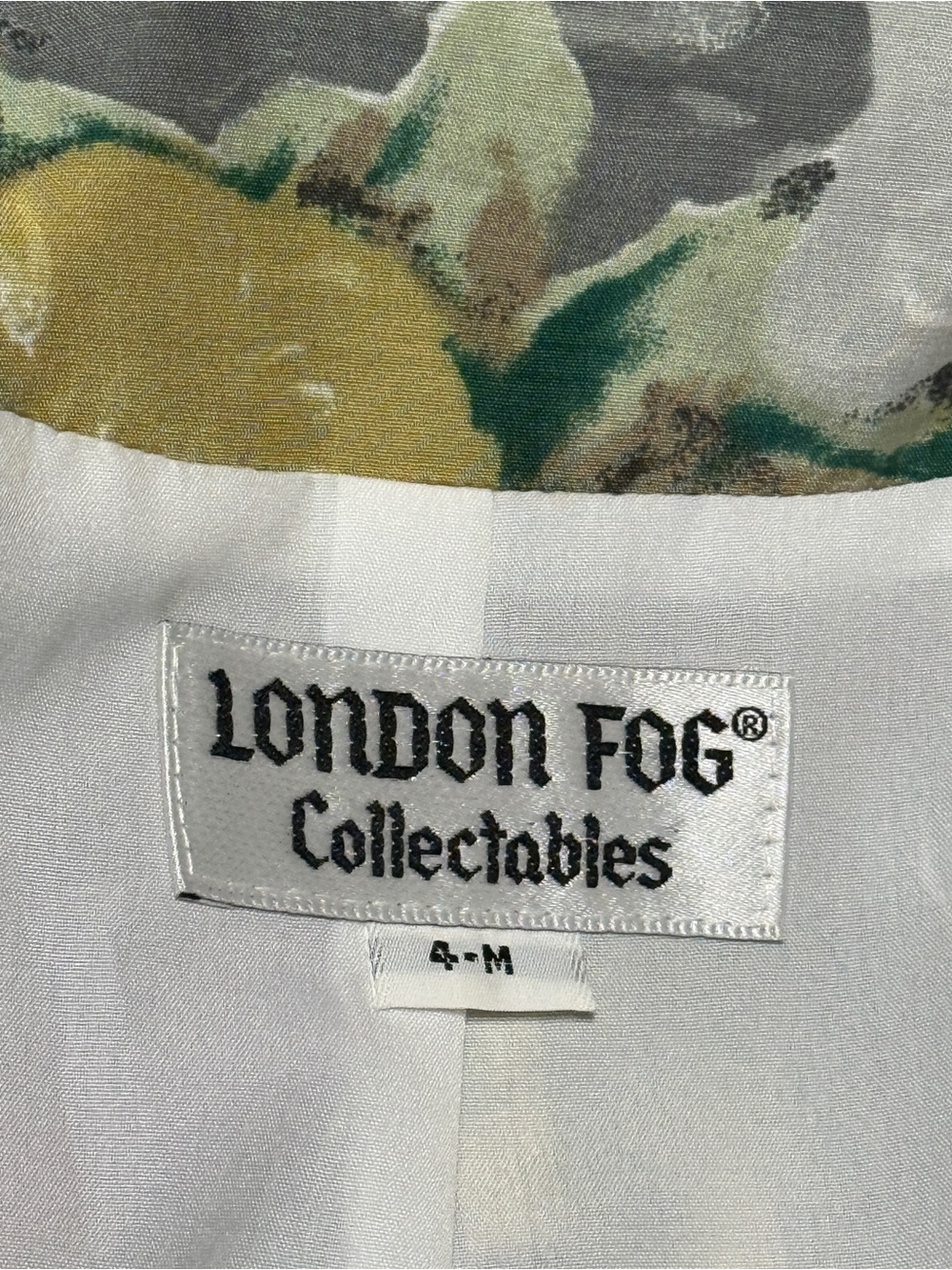 80’s/90’s London Fog collectables longline viscose floral blazer - Picture 5 of 6